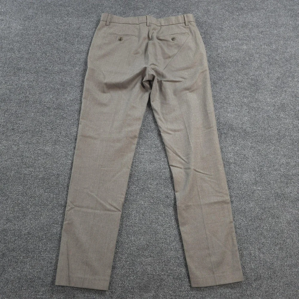 Banana Republic Pants Mens 32x34 Gray Wool Flannel Tapered Dress Vitale Barberis